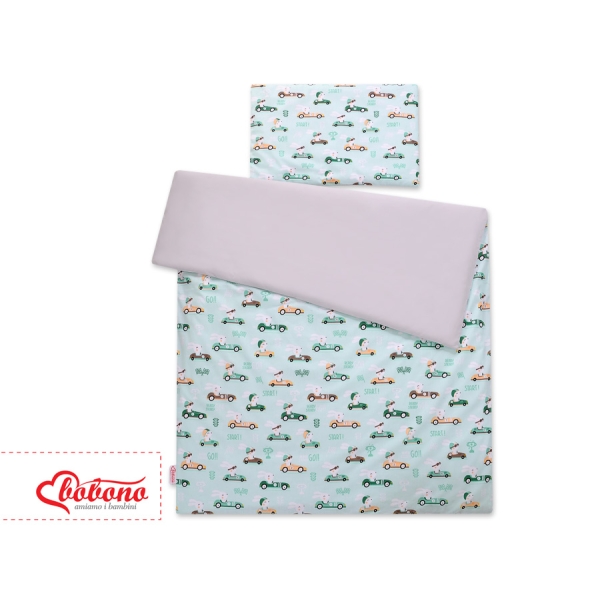 Ensemble de Linge de Lit Enfant 2 pcs 100x135 MINI Menthe Lapins