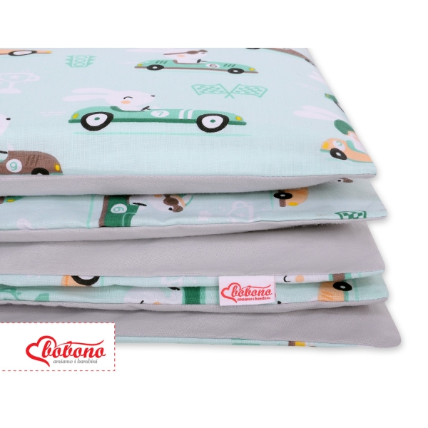 Ensemble de Linge de Lit Enfant 2 pcs 100x135 MINI Menthe Lapins