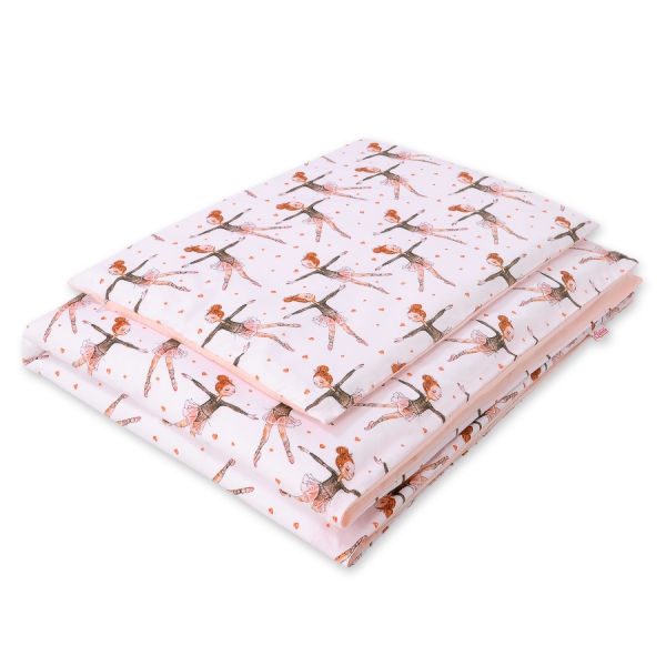 Ensemble de Linge de Lit Enfant 2 pcs 100x135 MINI Rose Ballerines
