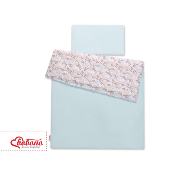 Ensemble de Linge de Lit Enfant 2 pcs 140x200 cm JUNIOR Beige Feuilles