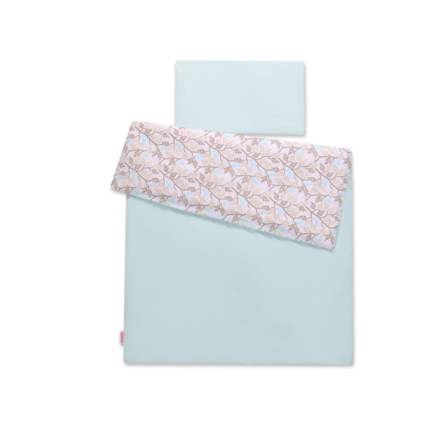 Ensemble de Linge de Lit Enfant 2 pcs 140x200 cm JUNIOR Beige Feuilles