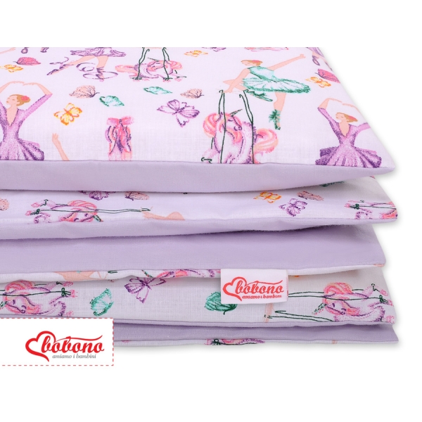 Ensemble de Linge de Lit Enfant 2 pcs 140x200 cm JUNIOR Lila Ballerines