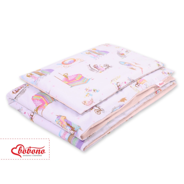 Ensemble de Linge de Lit Enfant 2 pcs 140x200 cm JUNIOR Princesse de Conte de Fées