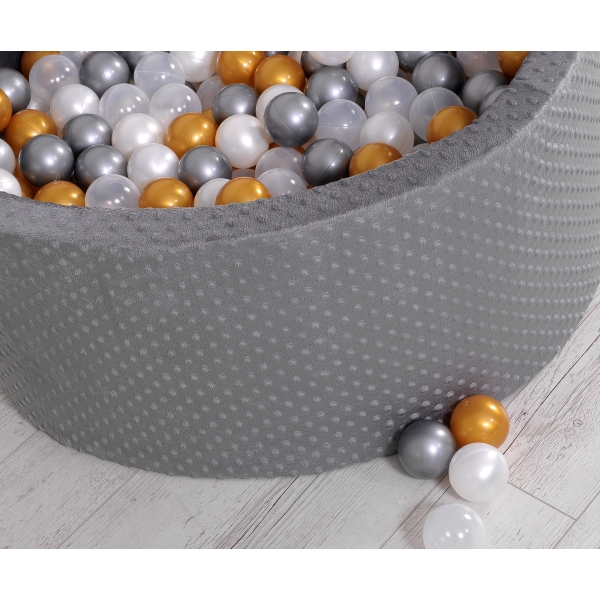 Piscine à Balles Gris Anthracite Minky avec Balles 200pcs
