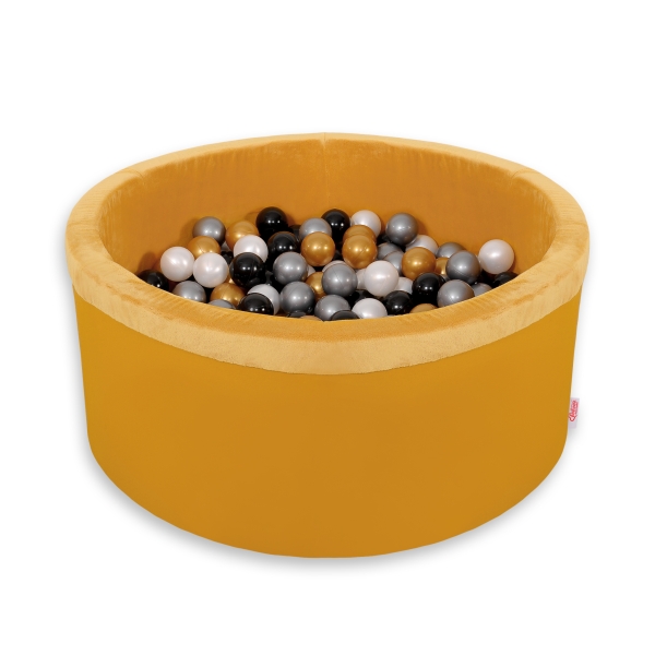 Piscine à Balles Minky avec Balles 200pcs Moutarde