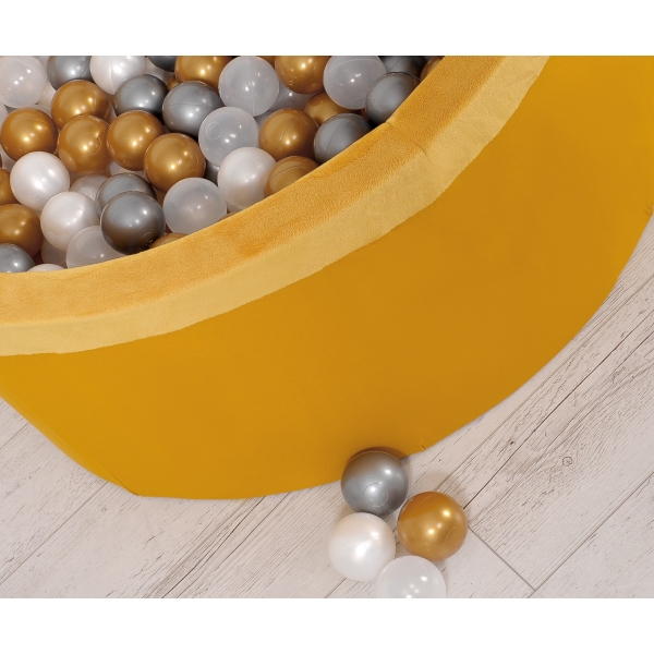 Piscine à Balles Minky avec Balles 200pcs Moutarde