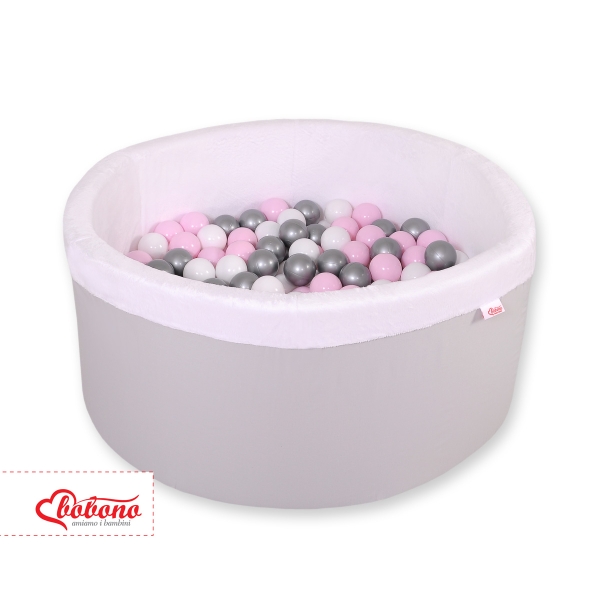 Piscine à Balles Minky avec Balles 200pcs Gris