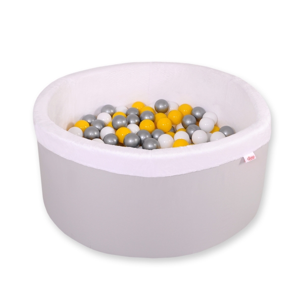 Piscine à Balles Minky avec Balles 200pcs Gris