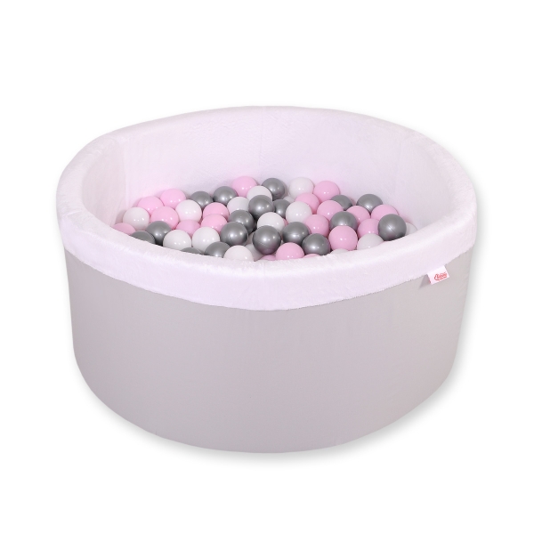 Piscine à Balles Minky avec Balles 200pcs Gris