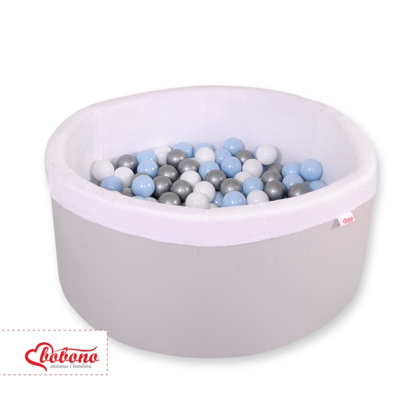 Piscine à Balles Minky avec Balles 200pcs Gris