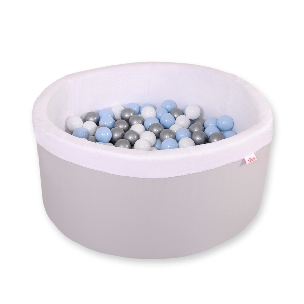 Piscine à Balles Minky avec Balles 200pcs Gris