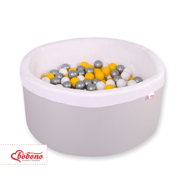 Piscine à Balles Minky avec Balles 200pcs Gris