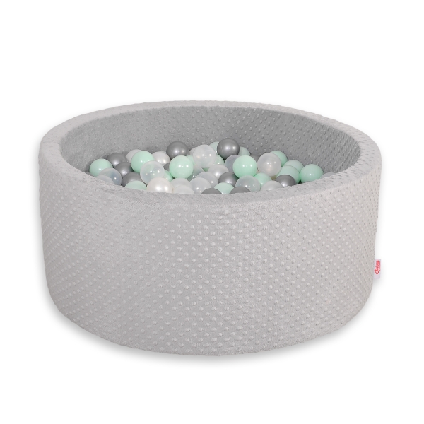 Piscine à Balles Minky avec Balles 200pcs Gris
