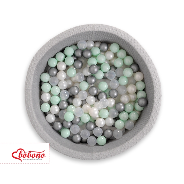 Piscine à Balles Minky avec Balles 200pcs Gris