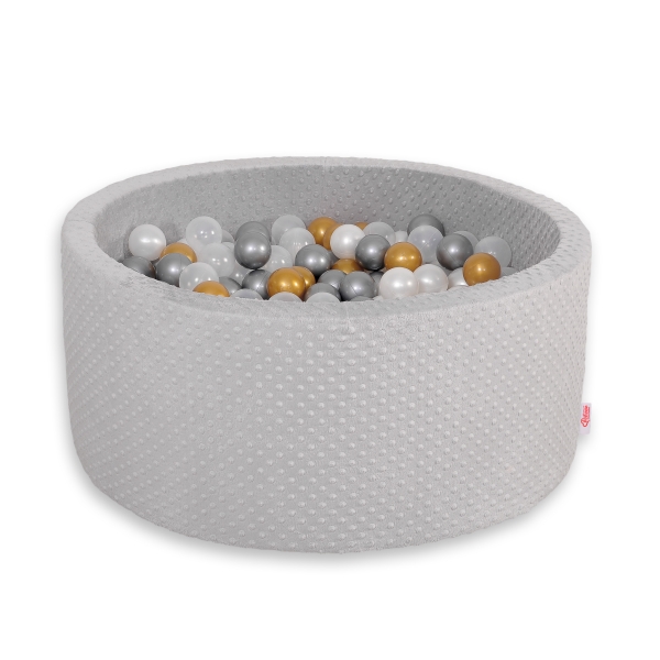 Piscine à Balles Minky avec Balles 200pcs Gris