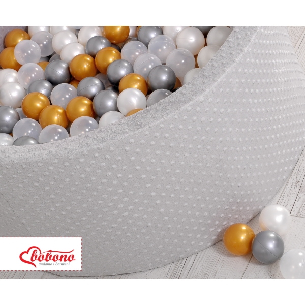 Piscine à Balles Minky avec Balles 200pcs Gris