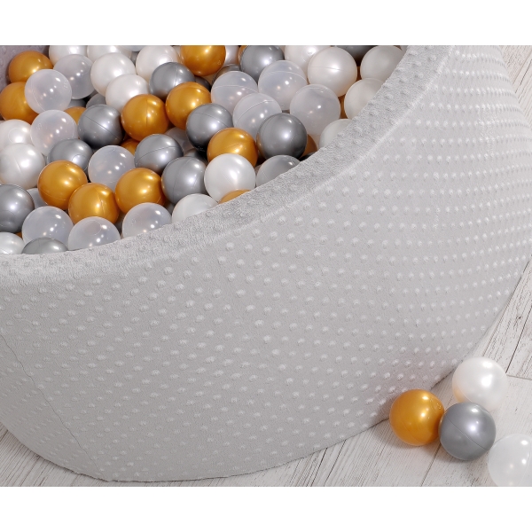 Piscine à Balles Minky avec Balles 200pcs Gris