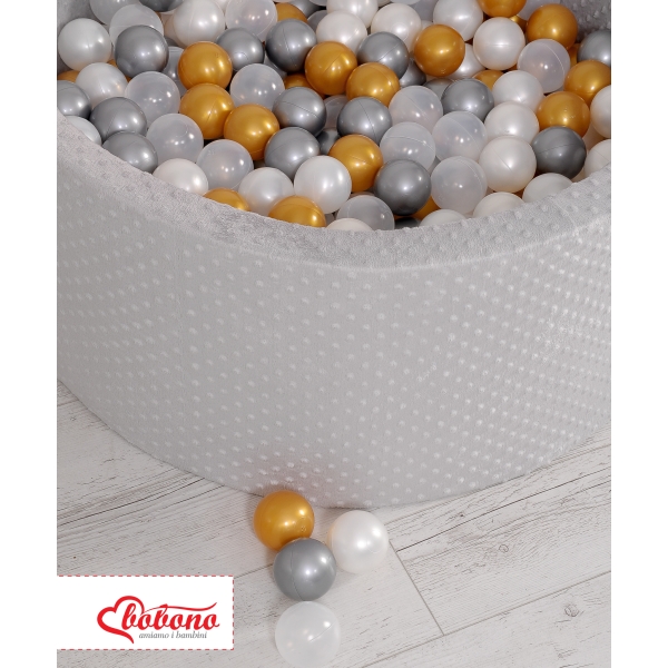 Piscine à Balles Minky avec Balles 200pcs Gris