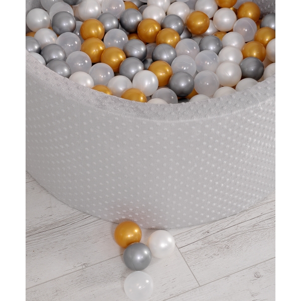 Piscine à Balles Minky avec Balles 200pcs Gris