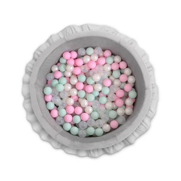 Piscine à Balles à volants Minky avec Balles 200pcs Gris