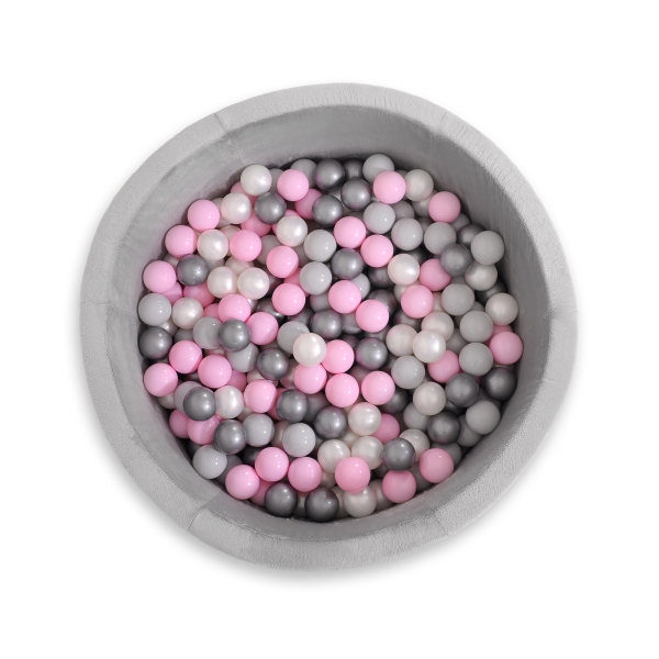 Piscine à Balles Minky avec Balles 200pcs Gris pour Garçon