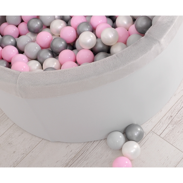 Piscine à Balles Minky avec Balles 200pcs Gris pour Garçon
