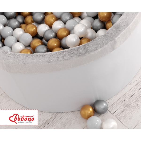 Piscine à Balles Minky avec Balles 200pcs Gris pour Garçon