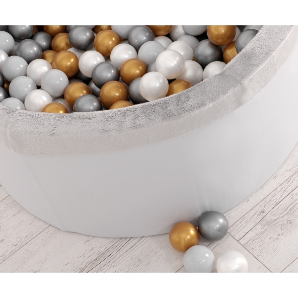Piscine à Balles Minky avec Balles 200pcs Gris pour Garçon