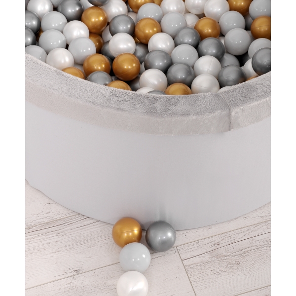 Piscine à Balles Minky avec Balles 200pcs Gris pour Garçon