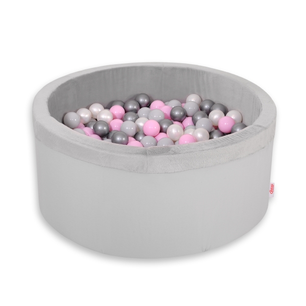 Piscine à Balles Minky avec Balles 200pcs Gris pour Garçon