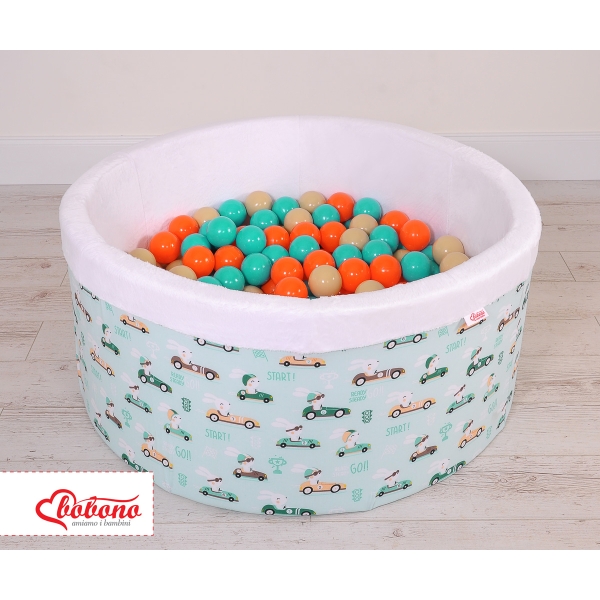 Piscine à Balles Minky avec Balles 200pcs Menthe