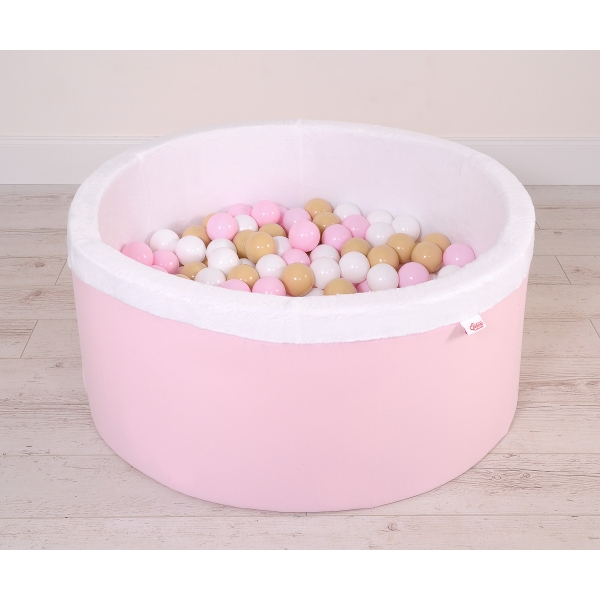 Piscine à Balles Minky avec Balles 200pcs Rose