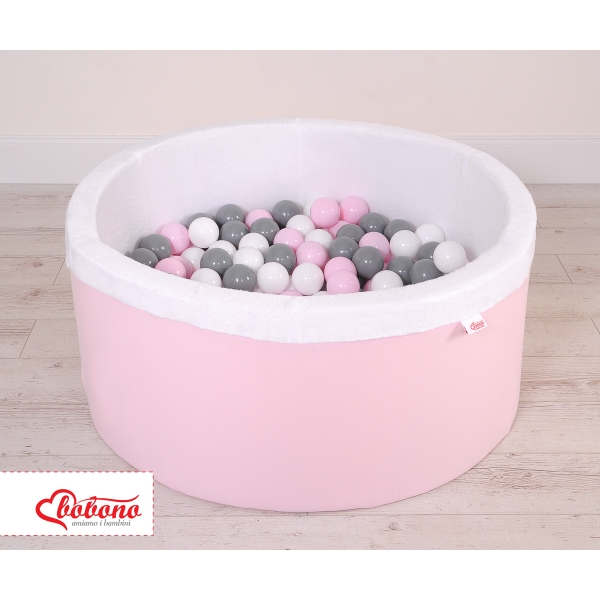 Piscine à Balles Minky avec Balles 200pcs Rose