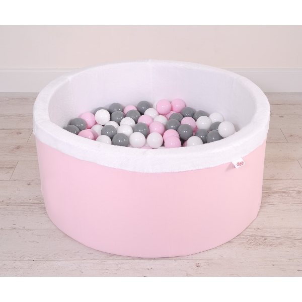 Piscine à Balles Minky avec Balles 200pcs Rose