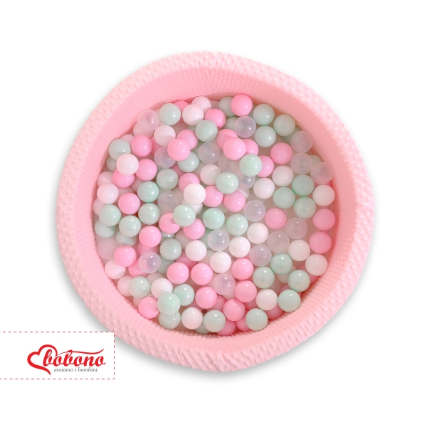 Piscine à Balles Minky avec Balles 200 pcs Rose