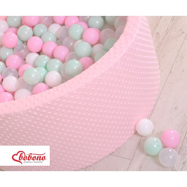 Piscine à Balles Minky avec Balles 200 pcs Rose