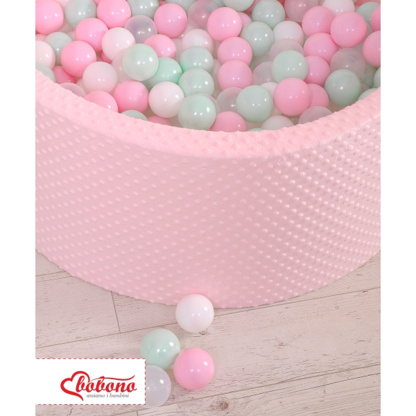 Piscine à Balles Minky avec Balles 200 pcs Rose