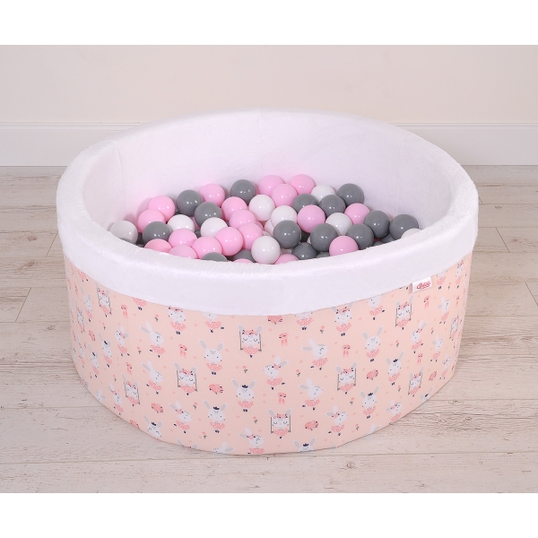 Piscine à Balles Minky avec Balles 200pcs Rose Ballerines