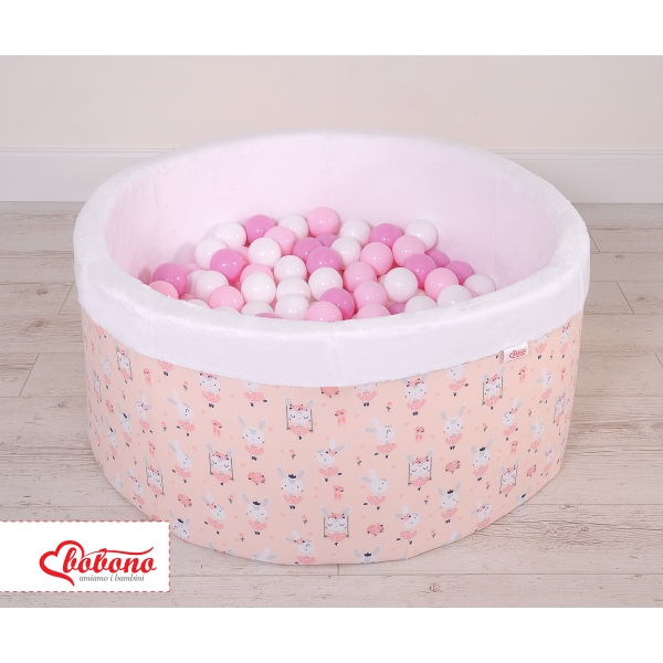 Piscine à Balles Minky avec Balles 200pcs Rose Ballerines
