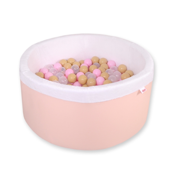 Piscine à Balles Minky avec Balles 200pcs Rose Poudré
