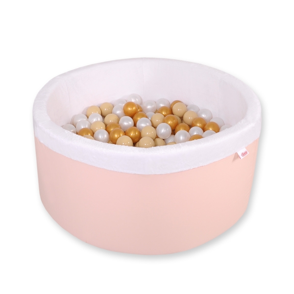 Piscine à Balles Minky avec Balles 200pcs Rose Poudré