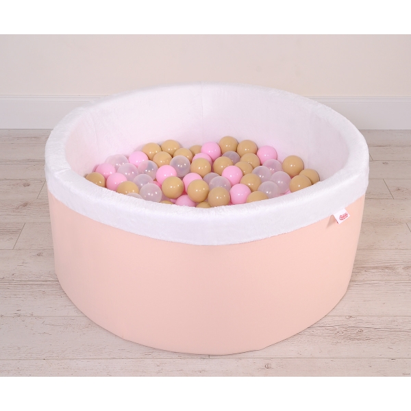 Piscine à Balles Minky avec Balles 200pcs Rose Poudré