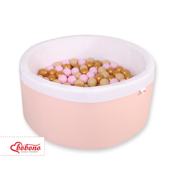 Piscine à Balles Minky avec Balles 200pcs Rose Poudré