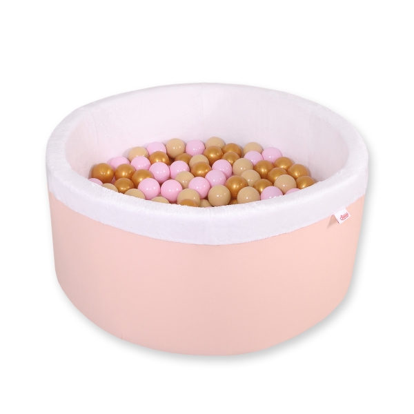 Piscine à Balles Minky avec Balles 200pcs Rose Poudré