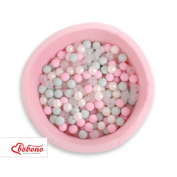 Piscine à Balles Minky avec Balles 200pcs Rose pour Fille