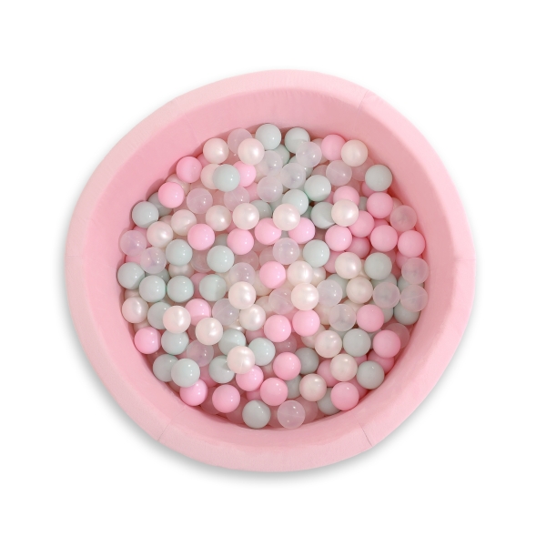 Piscine à Balles Minky avec Balles 200pcs Rose pour Fille