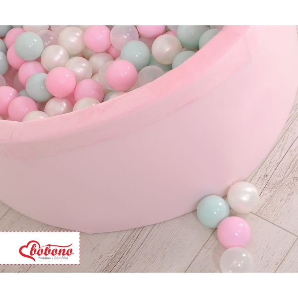 Piscine à Balles Minky avec Balles 200pcs Rose pour Fille