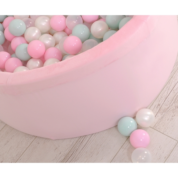 Piscine à Balles Minky avec Balles 200pcs Rose pour Fille