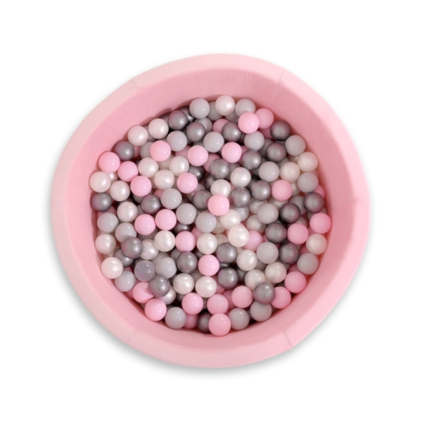 Piscine à Balles Minky avec Balles 200pcs Rose pour Fille