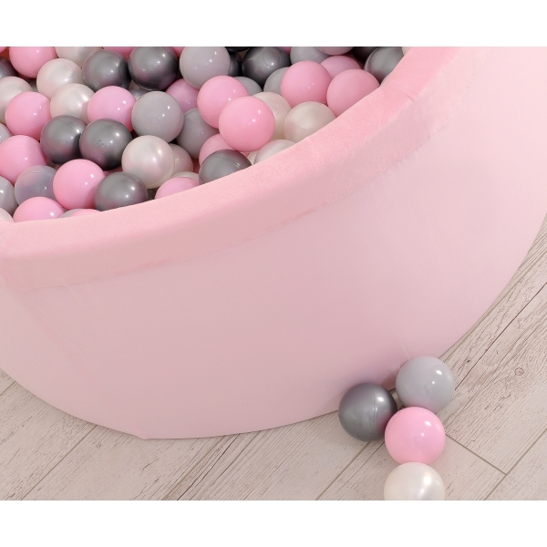 Piscine à Balles Minky avec Balles 200pcs Rose pour Fille